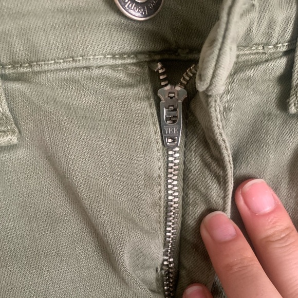 Free People Mid-rise Distressed Jeans in Moss - Picture 7 of 9